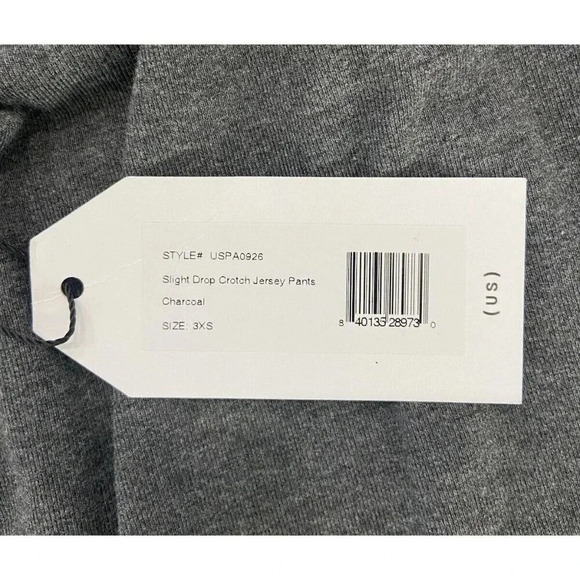 NWT Universal Standard Slight Drop Crotch Jersey Pants Cuff Gray 3XS 2 4 New - Picture 3 of 5